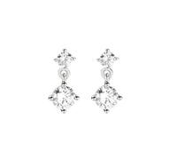 Amen ETOBB Women's Earrings, Sterling Silver Zircon