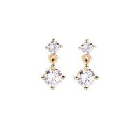 Amen ETOGB Women's Earrings, Sterling Silver Zircon