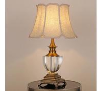 Amen High - end Fabric Crystal Desk Lamp for European - Style Living Room, Study, Coffee Shop & Mall Front Desk