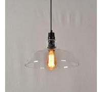 Amen Industrial Style,Creative Personality Glass Single-head Pendant Lamp,E27 Light Source Hanging Light,Coffee House Office Clothing Shop Decorative Lighting Fixtures