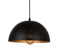 Amen Industrial Style Pendant Light,E27 Base Single-Head,Creative Semi-Circular Iron Art Hanging Lamp Lampshade,Kitchen Meeting Room Office Decorative Lighting Fixtures