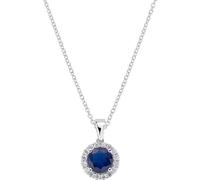 Amen Necklace with Synthetic Sapphire 925 Silver CLLUBOBBBLZ