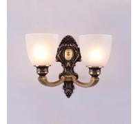 Amen Nostalgia Wall Lamp, Retro All Copper Wall Sconces, Indoor Vanity Light Fixtures for Living Room Bedroom Corridor Lighting Fixture Wall Mounted Lamps, E27 Base