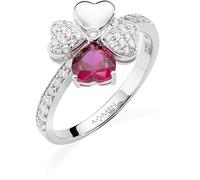 Amen Quadcopter Women's 925 Silver Genuine Ring - Zircon, Sterling Silver