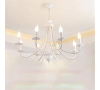 Amen Simple Chaner LED Personality Creativity Living Room Restaurant Bedroom Study Villa Hotel Cafe Bar Clothing Store Pendent Lamp (B Black A 5 Lights) (A Black B 12 Lights)