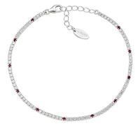 Amen Tennis Mania Trendy Code BT1B7BR17 Sterling Silver Bracelet