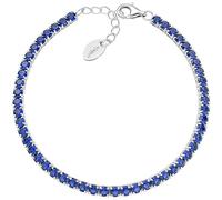 Amen Tennis Trendy Code BT3BBL17 Sterling Silver Bracelet