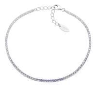 Amen Unisex Tennis Mania Bracelet Jewellery 925 Silver Rhodium and Cubic Zirconia Multicoloured Purple and White Length: 17 + 3 cm The reference is BT1DEBVI17, Sterling Silver