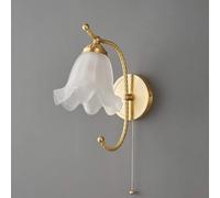 Amen Vintage Pleated Wall Lights/Simple Bedroom Bedside Wall Lamp/Creative Light Luxury Decoration Wall Sconces/Children's Room Background Wall Lighting Fixture