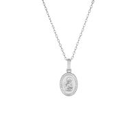 AMEN Womens Necklace CLANSMBB 925% Silver Guardian Angel White