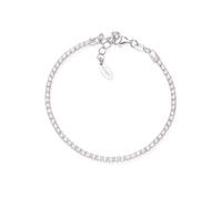 AMEN Womens Tennis Bracelet BTBB16 925% Silver Size M