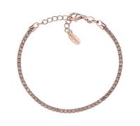AMEN Womens Tennis Bracelet BTRCH16 925% Silver Gold Rose
