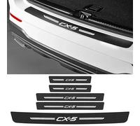 AMENAS 5 Pcs Car Sill Protector, for Mazda CX5 CX-5 2000-2024 Front Rear Sill Guard, Carbon Fiber Door Side Step Pedal Protector