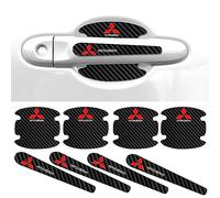 AMENAS 8 Pieces Car Door Handle Protector, for Mitsubishi L200 2006-2015 Car Door Handle Paint Scratch Stickers Car Exterior Accessory