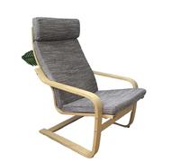 AMENGJ 1PC Poang Chair Armchair Cushion, Soft Rocking Chair Cushion Replacement with Removable Cover, Thick Padded (Color 23, Size 130*55cm, Memory Foam Fill, Linen Cover)