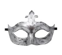 AMENGJ Masquerade Mask 1PC Masquerade Mask Vintage Antique Copper Half Face Plastic Retro Crown Masks Women Party Decoration(Silver style 9)