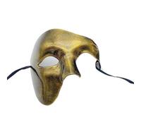 AMENGJ Masquerade Mask Masquerade Male Half Face Adult Of The Retro One-eyed Mask(Color 2)