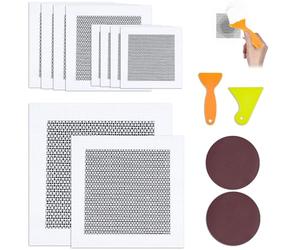 Amentalove 14PCS Wall Repair Kit, Wall Repair Patch, 2/4/6/8 Inch Drywall Wall Patch, Plasterboard Wall Patches, Hole Filler Patches Safe Mend Plaster, Wall Patch Repair Kit for Broken Walls, Ceilings