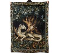 amepay Dragon Blanket Gifts for Women Adult Girls,Tree of Life Throw Blankets,Soft Comfy Lightweight for Home Halloween Couch Bed Sofa Decor,Medieval Aesthetic Renaissance Art 60x80in