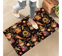 amepay Festive Scarecrow Harvest Indoor Door Mat - Stylish 17x29.5in Non-Woven Fabric Floor Doormat with Fall Sunflower Design, for Porch Insider,Bedroom,Living Room - Thanksgiving Decor Rug Gitfs