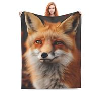 amepay Fox Blanket Gifts for Kids Girls Animal Flannel Throw Blankets Soft Comfy Lightweight for Home Decor Couch Bed Sofa 80x60 Inches