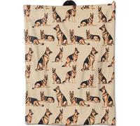 amepay German Shepherd Blanket Gifts for Kids Women Adult Girls,Cartoon Puppy Dog Throw Blankets,Soft Comfy Lightweight for Home Couch Bed Sofa Farm Cool Decor,Playful Pet Art 50x60in