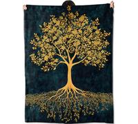amepay Tree of Life Blanket Gifts for Women Adult Girls,Lush Foliage Throw Blankets,Soft Comfy Lightweight for Home Couch Bed Sofa Spiritual Decor,Tarot Card Aesthetic Art 50x60in