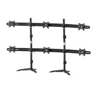 Amer AMR6S30 6 Monitor Hex stand suitable for 26"-30” monitors - Black