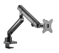 Amer Mounts | LED LCD Monitor Arm | Hydra Lift Articulating Arm | Clamp and Grommet Base | (Single 17"-32"), Black (HYDRA1B)