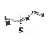 Amer Mounts HYDRA3XL monitor mount / stand 71.1 cm (28") Desk Black, Chrome, White