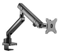 Amer Mounts | LED LCD Monitor Arm | Hydra Lift Articulating Arm | Clamp and Grommet Base | (Single 17"-32"), Black (HYDRA1B)