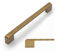 Amerdeco 10 Pack Antique Brass Cabinet Pulls 192 mm Hole Center Cabinet Hardware Kitchen Cabinet Handles for Bathroom Drawer Pulls Dresser Pulls AM018