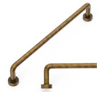 Amerdeco 10 Pack Antique Brass Cabinet Pulls 6.3 Inch 160mm Zinc Alloy | Smooth Feel, Vintage-Inspired Design, Screws Included, Kitchen Cabinet Hardware, for Cupboards, Drawers and Dressers