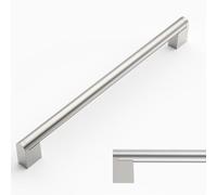 Amerdeco 10 Pack Brushed Nickel Cabinet Pulls 10 Inch 256mm | Smooth Feel, Vintage-Inspired Design, Screws Included, Kitchen Cabinet Hardware, for Cupboards, Drawers and Dressers