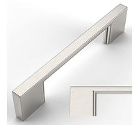 Amerdeco 10 Pack Brushed Nickel Cabinet Pulls 3.75 Inch 96mm | Smooth Feel, Vintage-Inspired Design, Screws Included, Kitchen Cabinet Hardware, for Cupboards, Drawers and Dressers