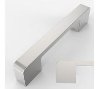 Amerdeco 10 Pack Brushed Nickel Cabinet Pulls 3.75 Inch 96mm Zinc Alloy | Smooth Feel, Vintage-Inspired Design, Screws Included, Kitchen Cabinet Hardware, for Cupboards, Drawers and Dressers