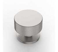 Amerdeco 10 Pack Brushed Satin Nickel Cabinet Knobs Single Hole | Knurled Pattern, Vintage-Inspired Design, Screws Included, Kitchen Cabinet Hardware, for Cupboards, Drawers and Dressers