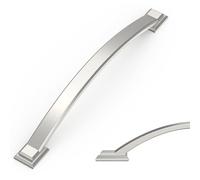 Amerdeco 10 Pack Brushed Satin Nickel Zinc Alloy Cabinet Pulls 160mm Kitchen AM035