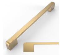 Amerdeco 10 Pack Champagne Bronze Cabinet Pulls 320 mm Hole Center Cabinet Hardware Kitchen Cabinet Handles for Bathroom Drawer Pulls Dresser Pulls AM018