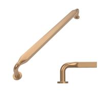 Amerdeco 10 Pack Champagne Bronze Cabinet Pulls 7.5 Inch(192mm) Hole Centers Kitchen Cabinet Handles Solid Zinc Alloy Cabinet Hardware Drawer Pulls AM017