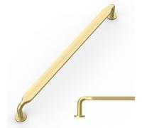 Amerdeco 10 Pack Gold Cabinet Pulls 192mm(7.5nch) Hole Centers Kitchen Cabinet Handles Solid Zinc Alloy Cabinet Hardware Drawer Pulls AM017