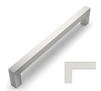 Amerdeco 20 Pack Kitchen Cabinet Handles 192mm Hole Centers, Brushed Satin Nickel Stainless Steel Handles for Kitchen Cabinet Hardware, Cabinet Pulls for Bathroom Dresser Drawer Handles UK0001