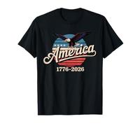 America 1776-2026 Patriotic Eagle Heritage T-Shirt