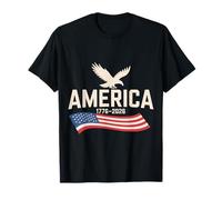 America 1776-2026 Proud Patriot Eagle 250 Anniversary USA T-Shirt