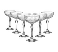 Bormioli 93124 Rocco America'20 Cocktail Cups, Glass, 23cl, 10 x 15.5 x 10 cm
