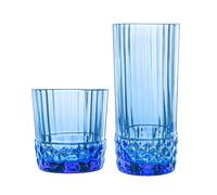 America '20s Large Glassware 12 Piece Set Bormioli Rocco Blue One Size