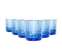 Bormioli Rocco America'20S Water Glasses - 370Ml - Sapphire Blue - Pack Of 6