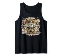 America 250 Years 1776-2026 Naval US Stars & Stripes Eagle Tank Top
