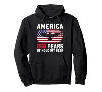 America 250 Years Hold My Beer 4th July Eagle Patriot Pullover Hoodie