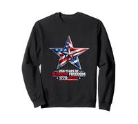 America 250th Anniversary 1776-2026 Freedom Patriotic Star Sweatshirt